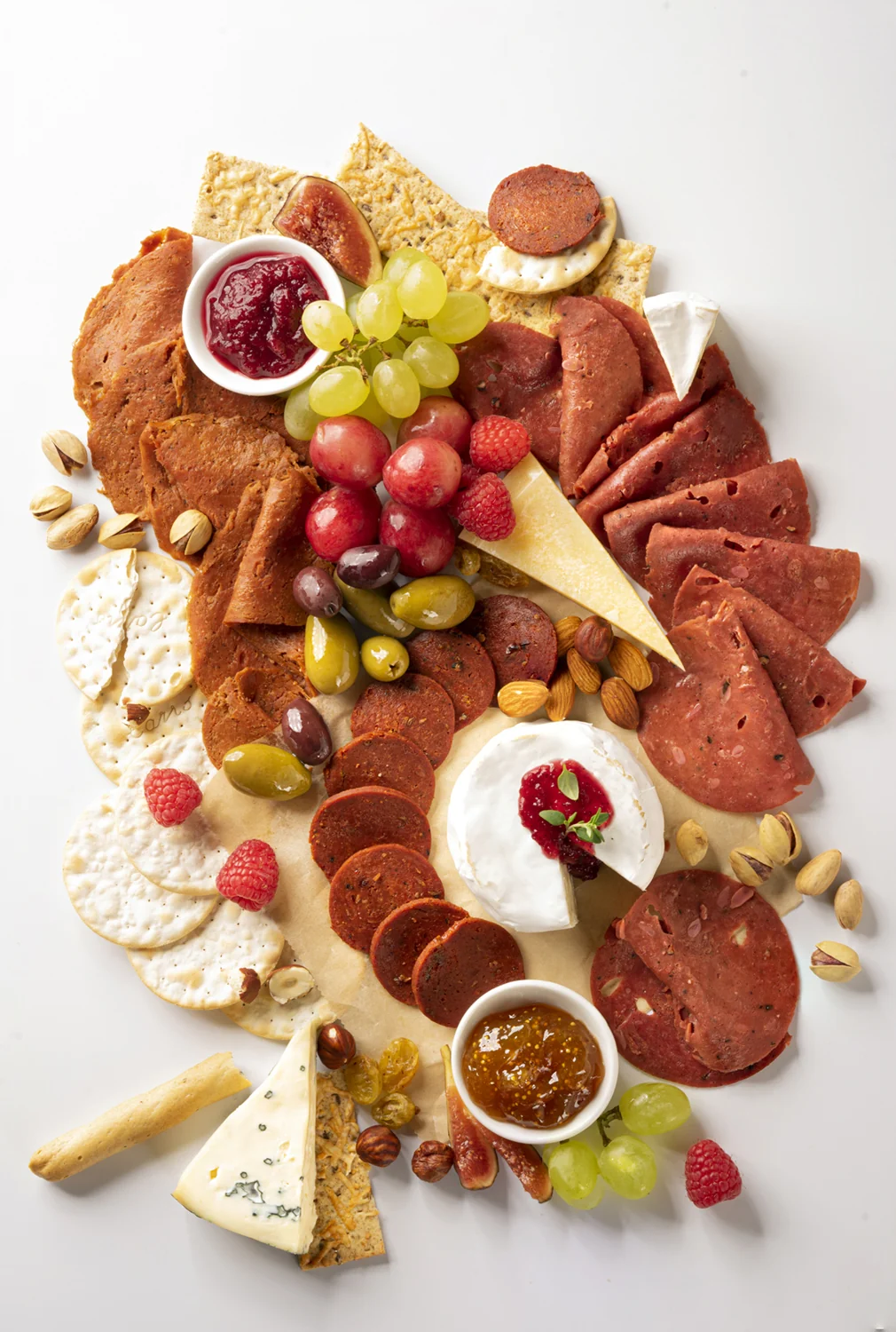 Plantagusto 100% plant-based deli products served as charcuterie