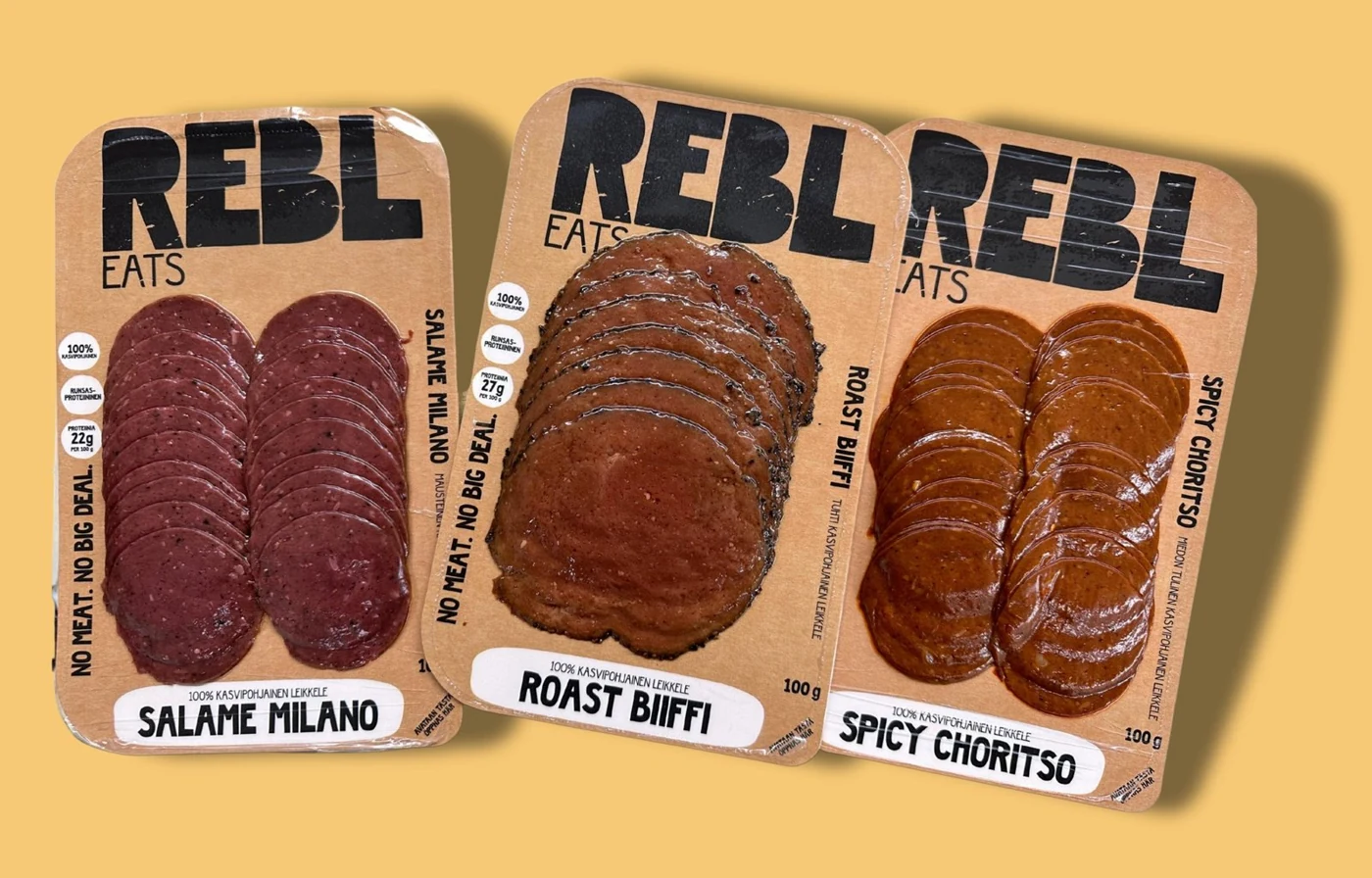 Rebl Eats products developed with Plantagusto technology